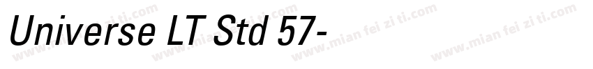 Universe LT Std 57字体转换